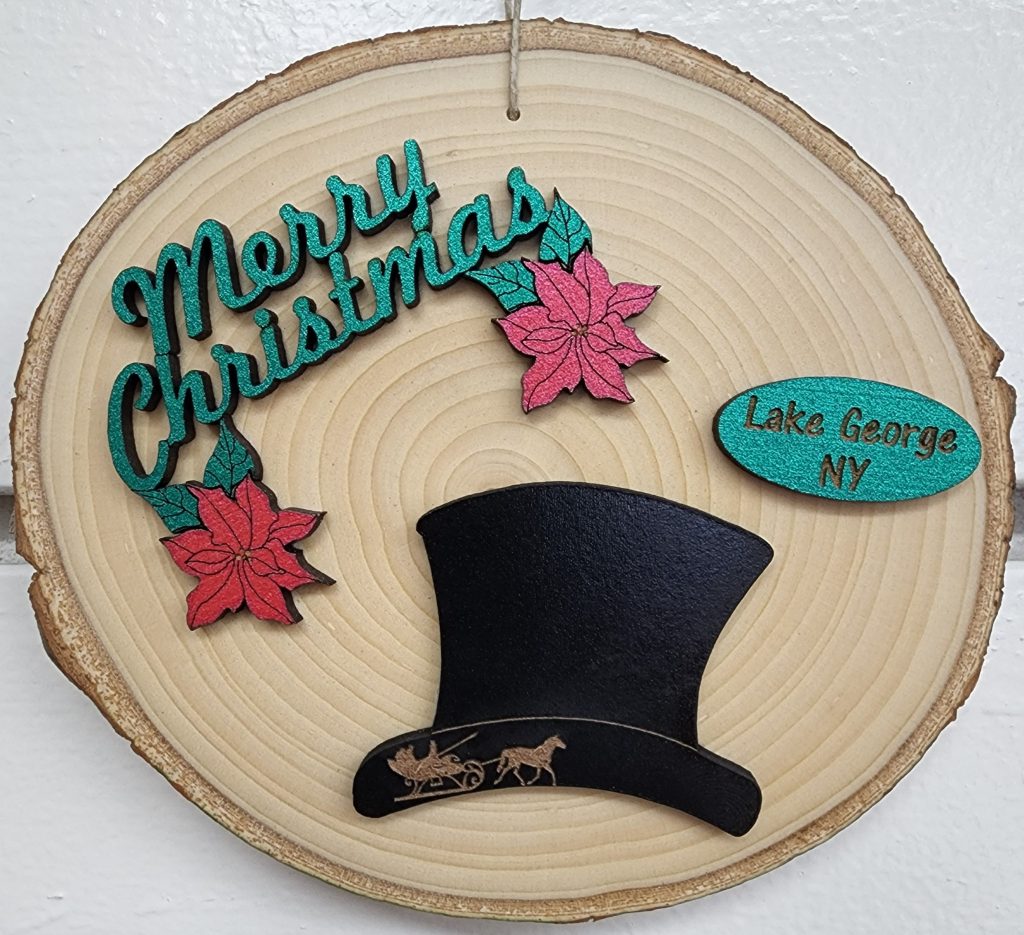 Tophat Christmas - Lake George NY - Ornament