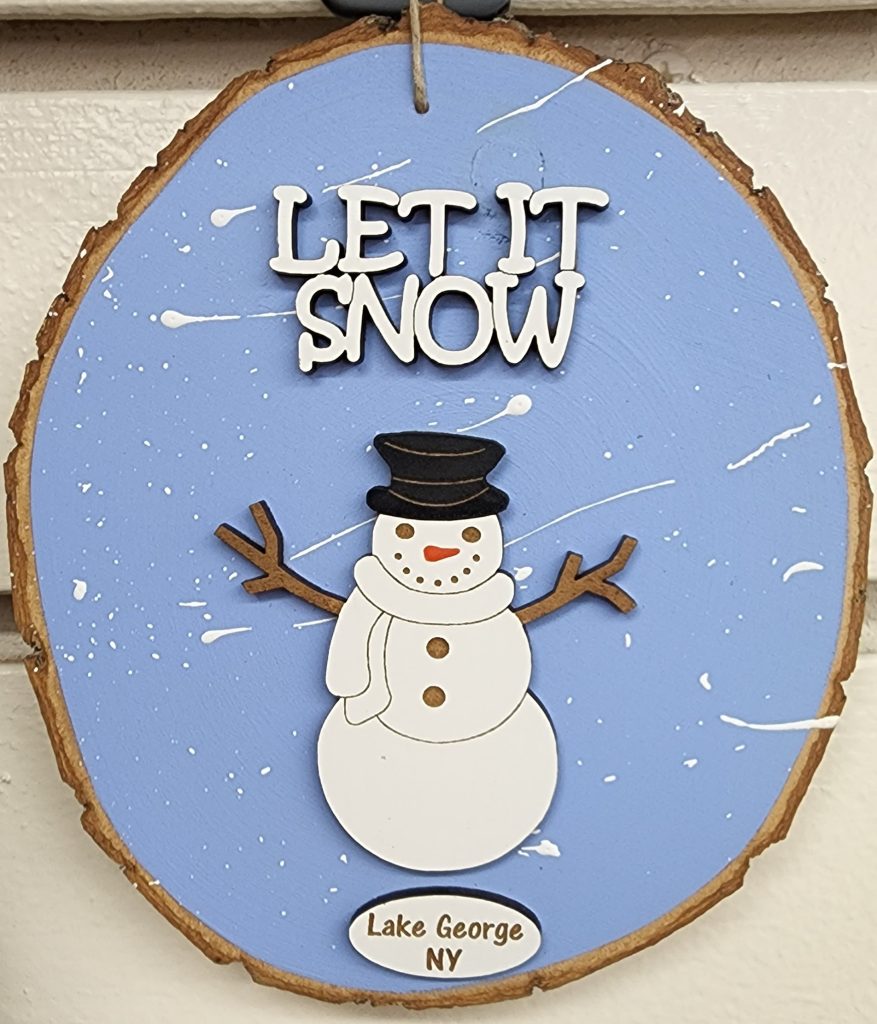 Let it Snow Snowman - Lake George NY - Ornament