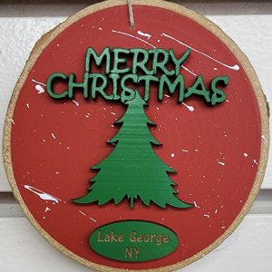 Merry Christmas - Lake George NY - Ornament