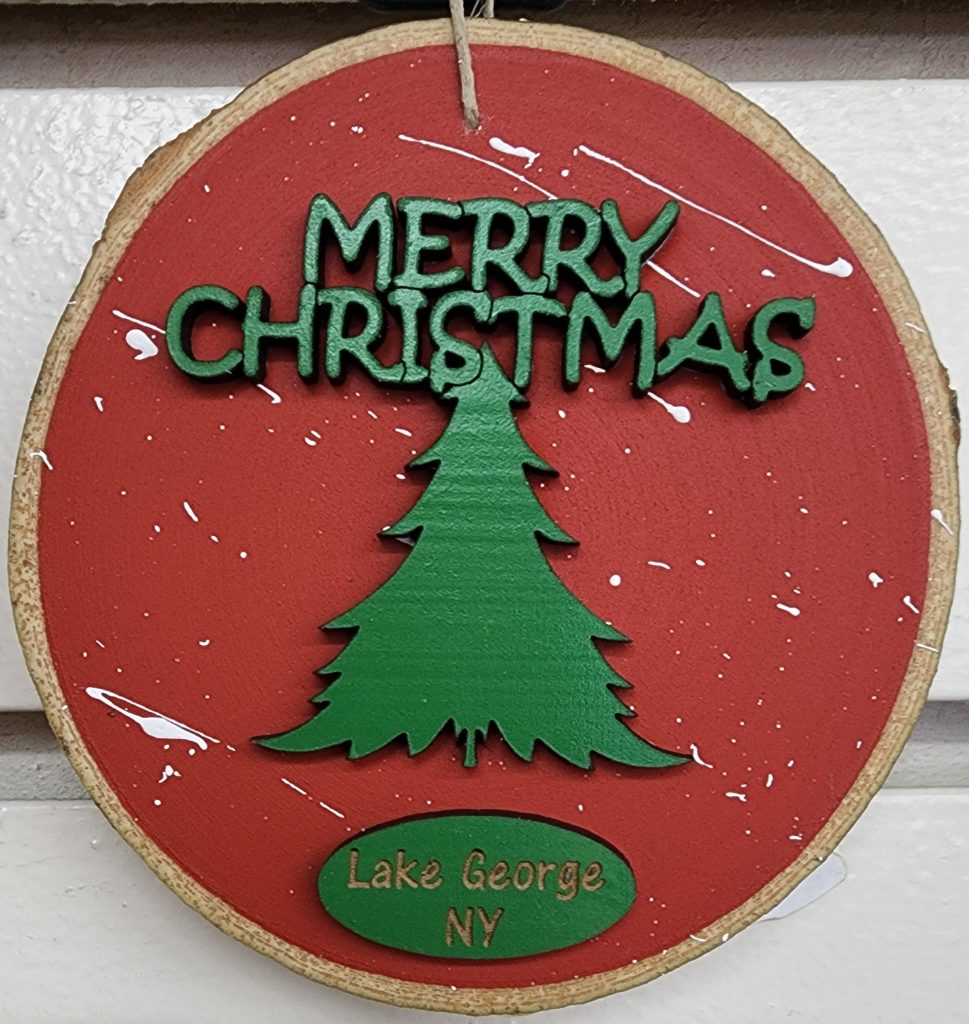 Merry Christmas - Lake George NY - Ornament